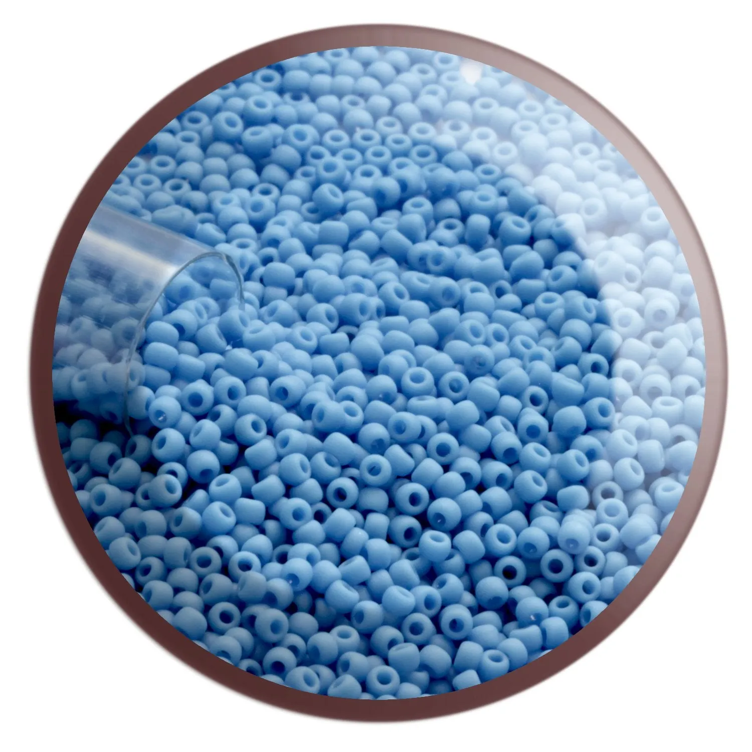 11/0 TR-43DF Cornflower Blue Opaque Matte 10g/30g Round Toho Seed Beads | Beading Supply