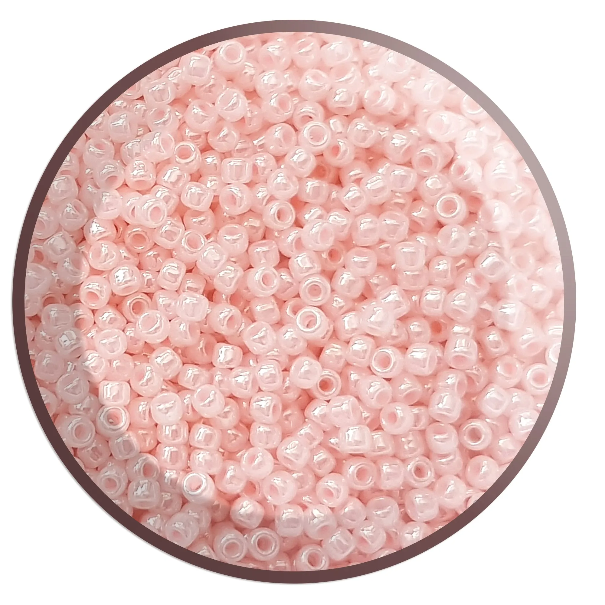 8/0 TR-145 Innocent Pink Ceylon 10g/30g Round Toho Seed Beads - Beading Supply