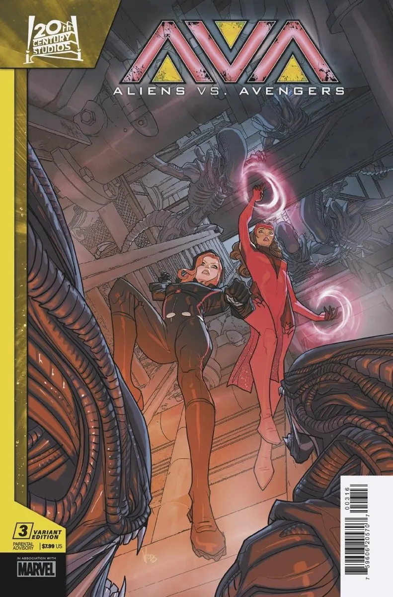 Aliens vs Avengers #3 (Of 4) 1:25 Ratio Variant Edition Pete Woods Variant