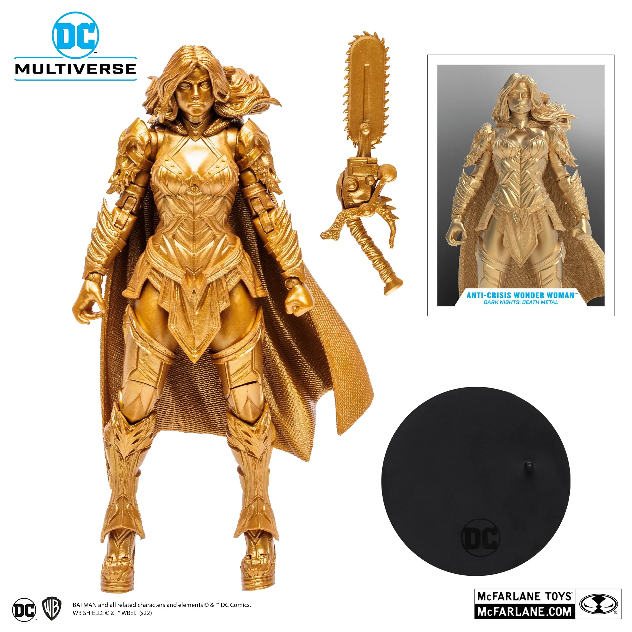 DC Multiverse Anti-Crisis Wonder Woman (Gold Label) Walmart Exclusive - McFarlane Toys