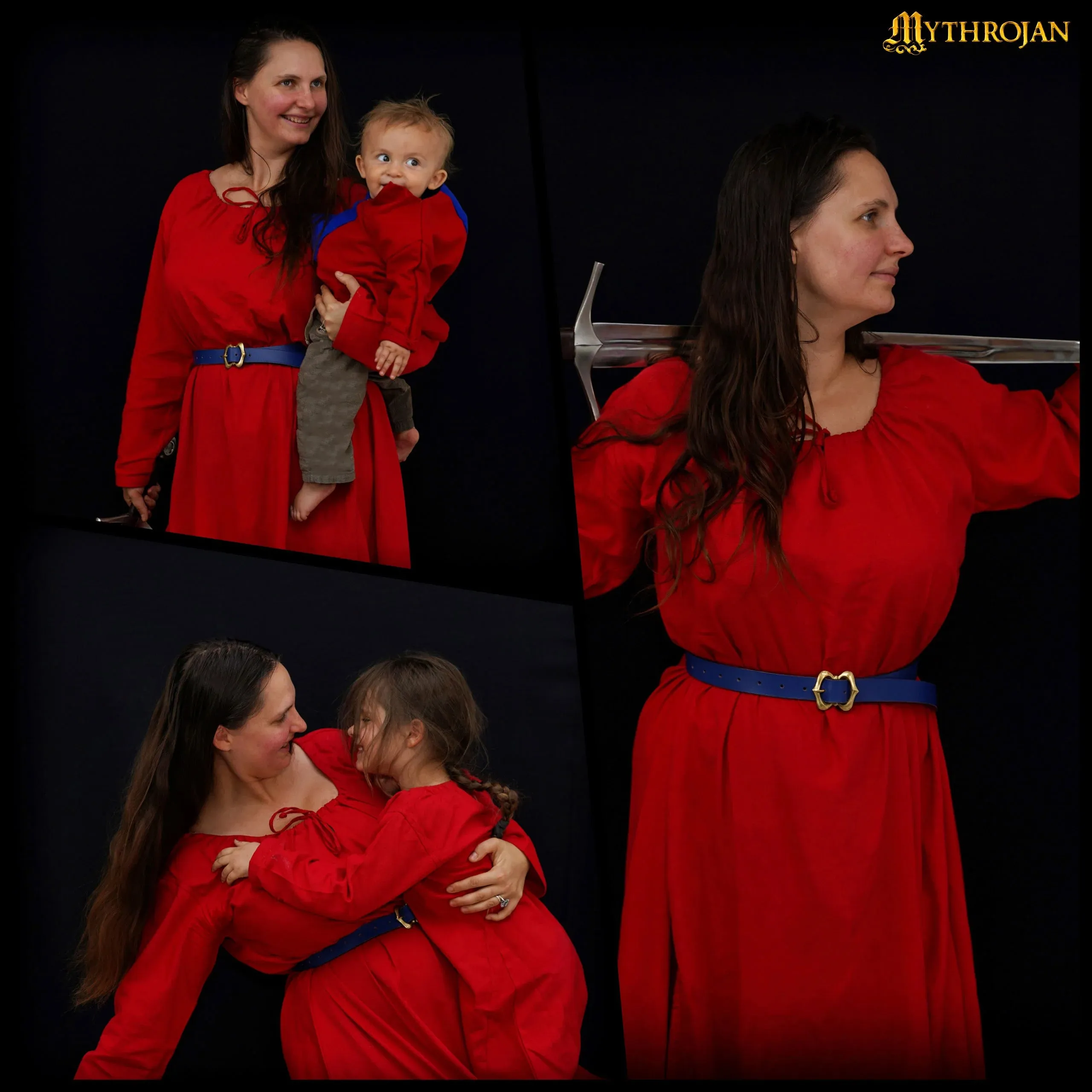 Maiden Dress - Red Cotton