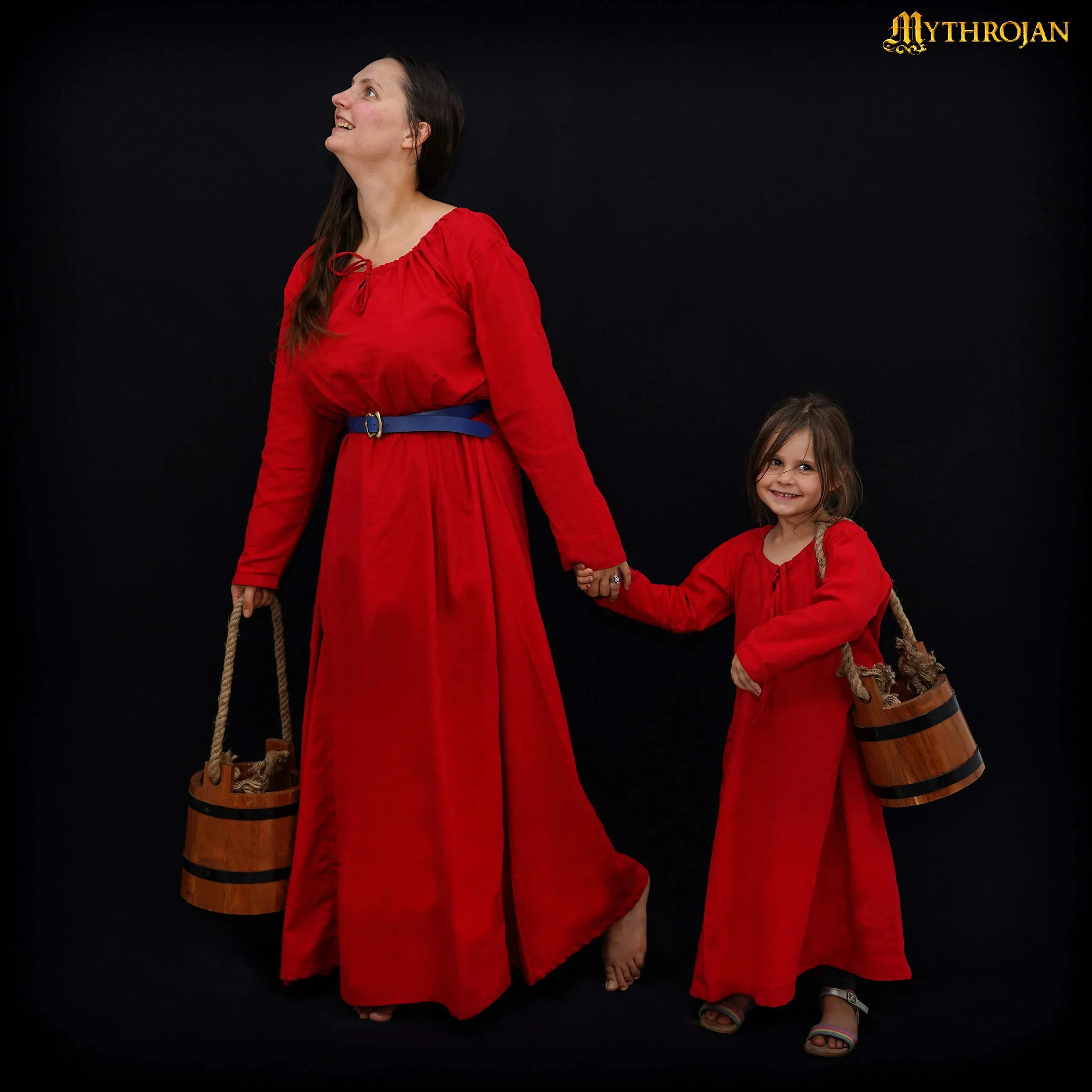 Maiden Dress - Red Cotton