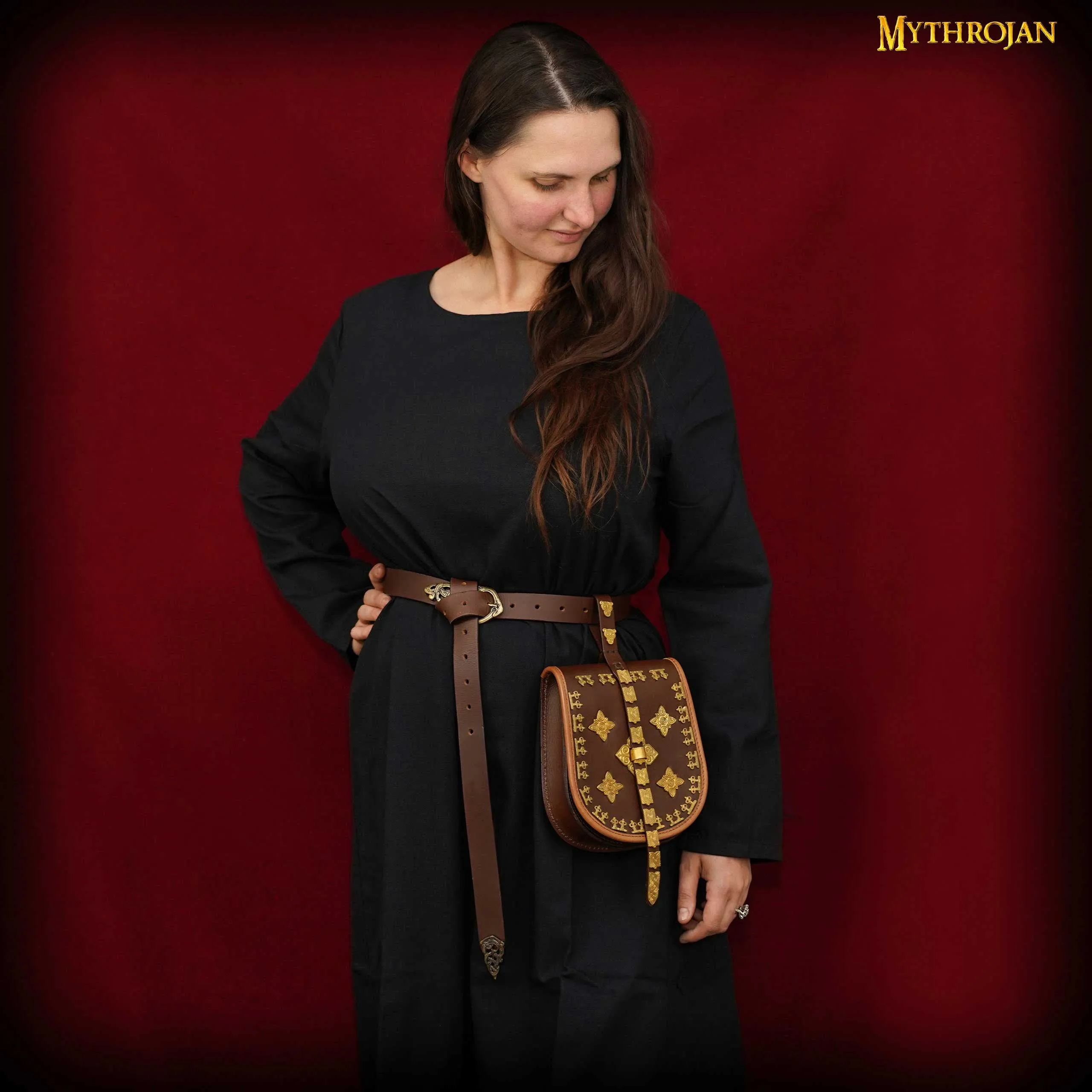 Medieval Dress - Black Cotton