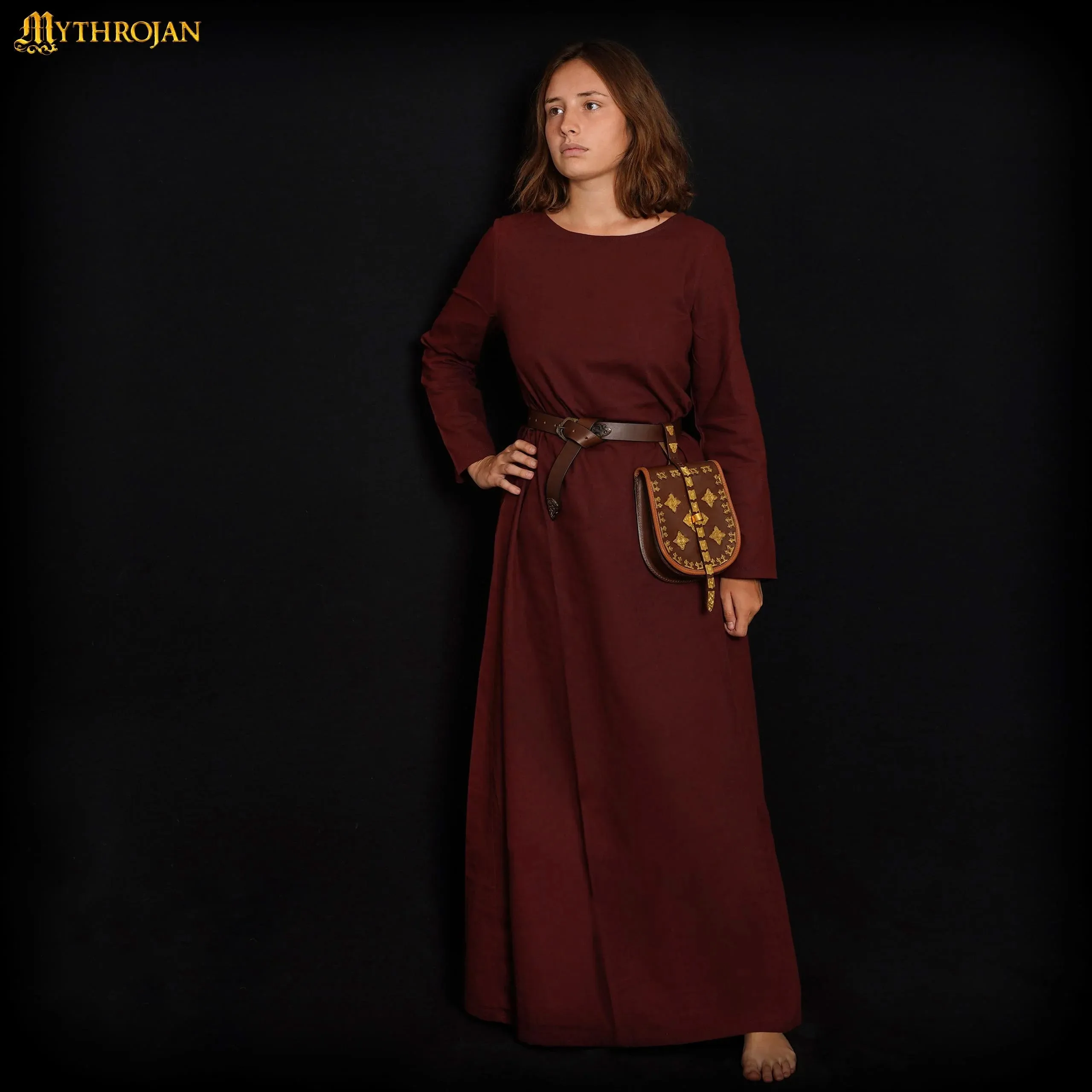 Medieval Dress - Brown Cotton