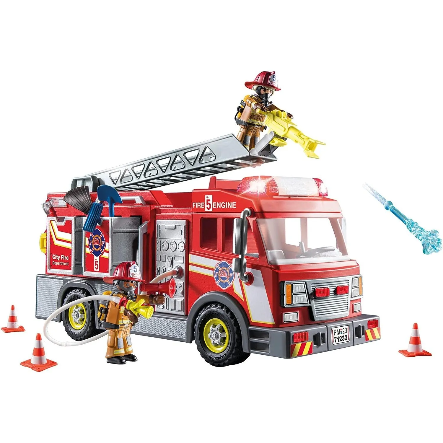 Playmobil 71233 - Fire Truck with Flashing Lights