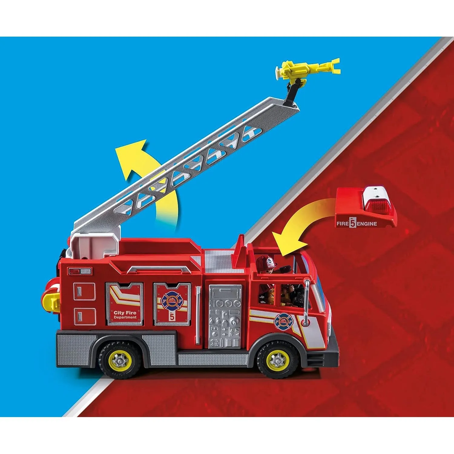 Playmobil 71233 - Fire Truck with Flashing Lights