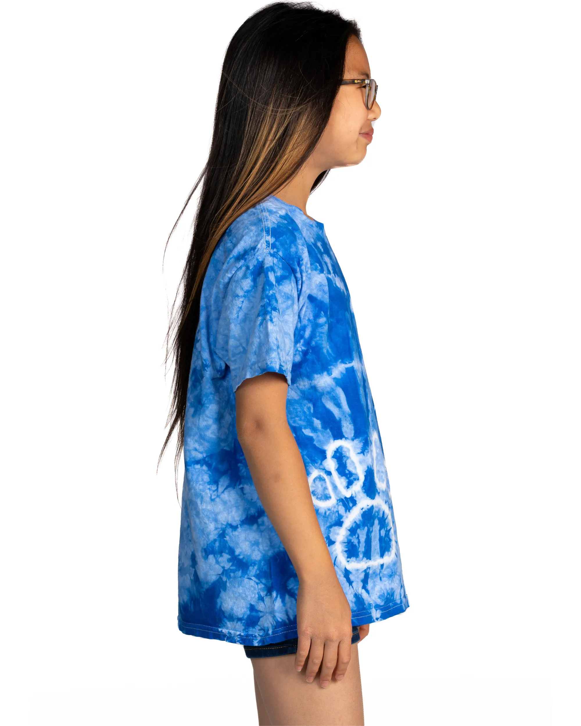 TEAM SHOP - Tie Dye Paw Print Tee - Royal