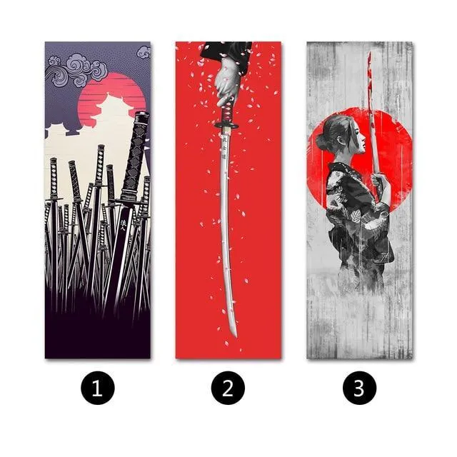 The Spirit Of Katana Scroll Canvas Series